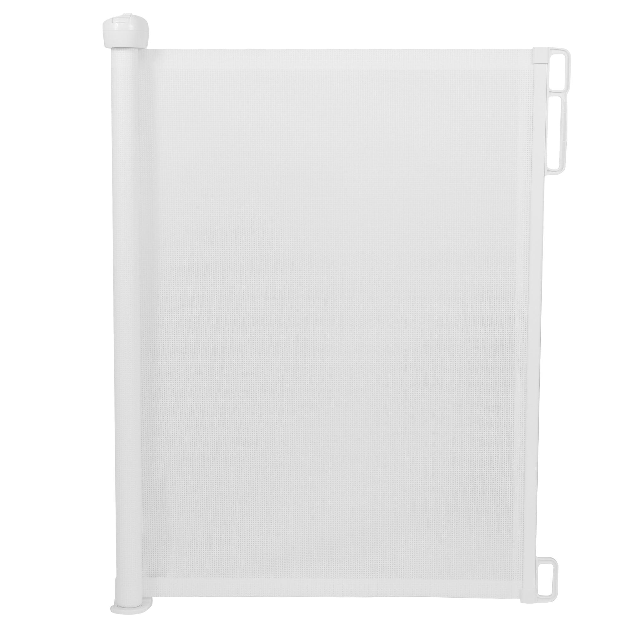 Child Safety Gate Retractable Baby Gate 34.4" Tall, Extends to 59" Wide, White - Bosonshop