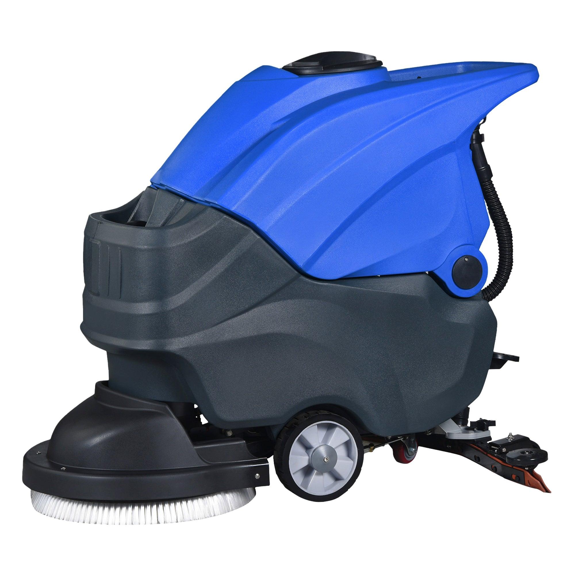 Walk-Behind Commercial Floor Scrubber with 20.8" Cleaning Path - Bosonshop