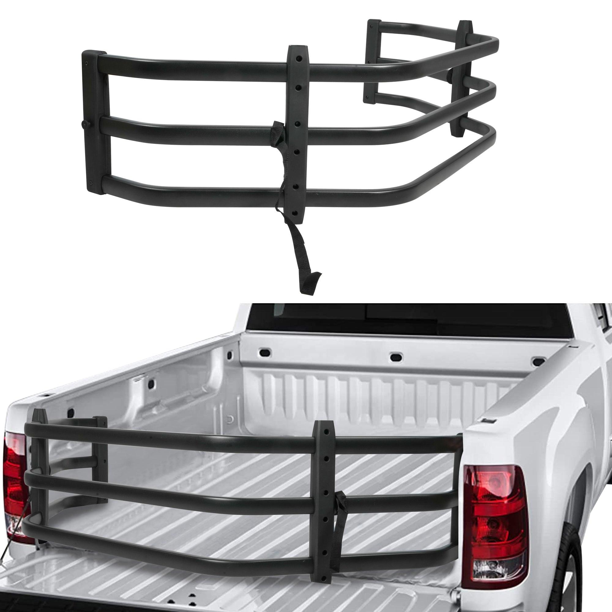 Adjustable Truck Base Extension for Tacoma, Toyota, SuperCrew, Gladiator Pickups Universal Tailgate Extension, Black - Bosonshop