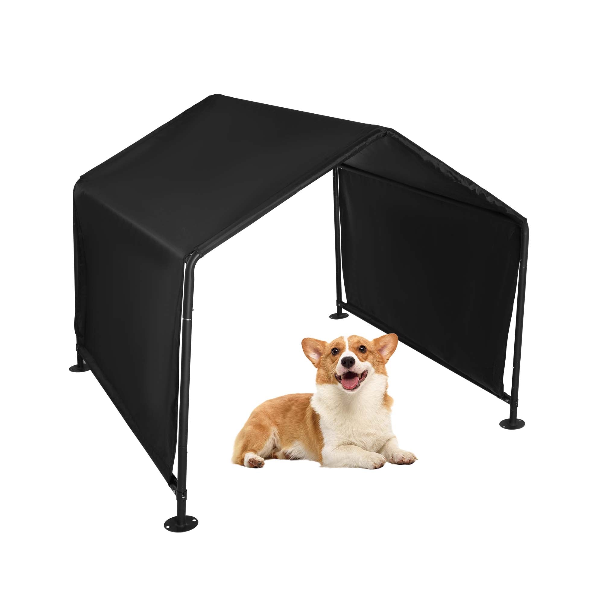 Dog Shade Shelter Outdoor Tent for Large Medium Dogs, Outside Sun Rain Canopy Pet House - Bosonshop