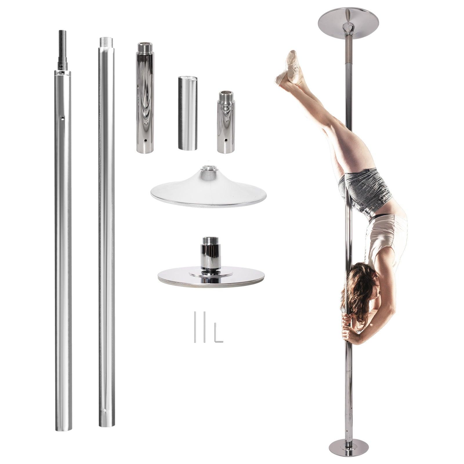 Pole Dance Pole, Stripper Pole Extension Pole 1.77 Inch Pole Dance Pole 7.33FT-9FT Height Adjustable Easy to Install, Smooth Connection - Bosonshop