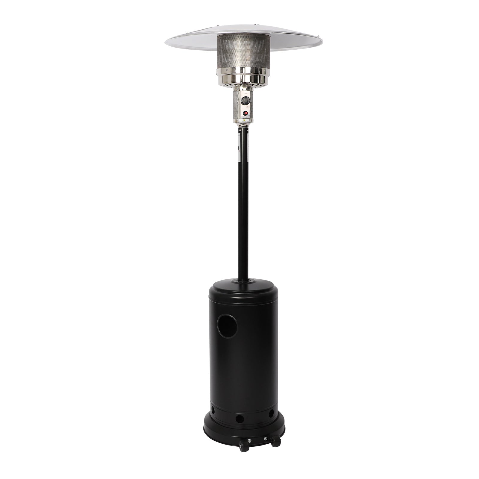 Outdoor Propane Heater Portable Patio Heater With Wheels 87 Inches Tall 36000 BTU for  Commercial Courtyard (Black) - Bosonshop