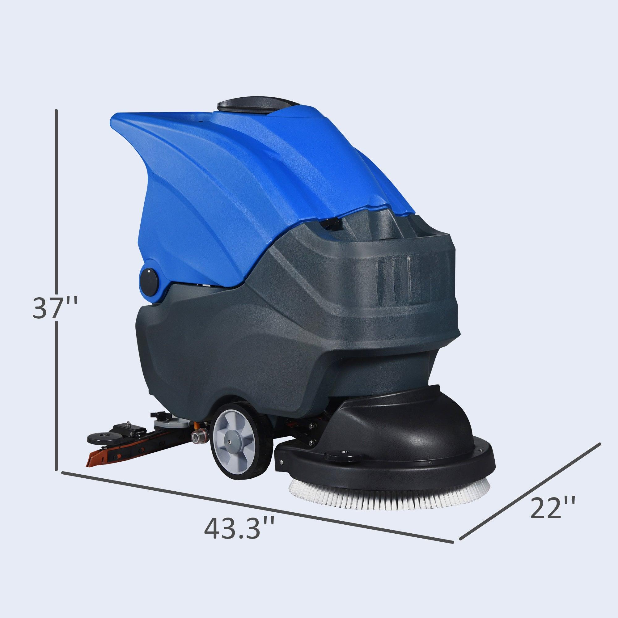 Walk-Behind Commercial Floor Scrubber with 20.8" Cleaning Path - Bosonshop