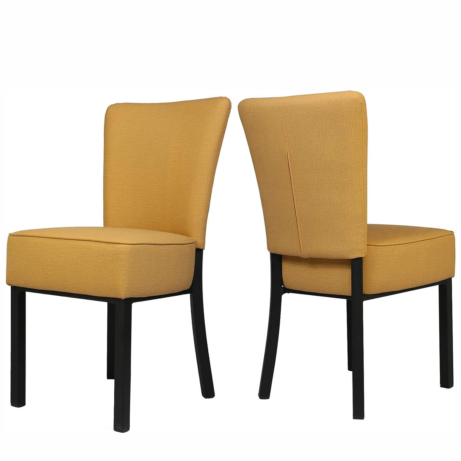 Set of 2 Upholstered Dining Chairs PU Leather Dining Room Side Chairs - Bosonshop