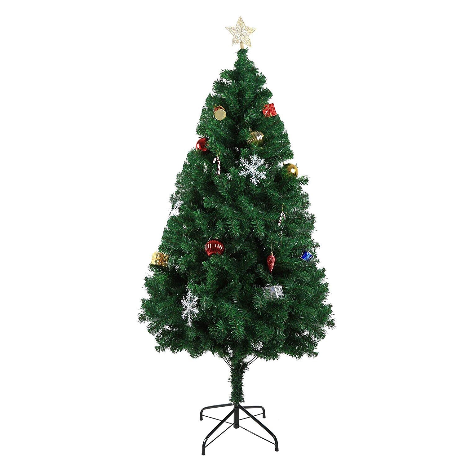 (Out of stock) 5' Premium Spruce Artificial Christmas Tree w/Metal Stand, Green - Bosonshop