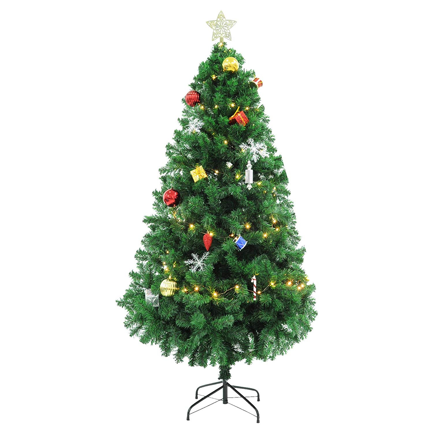 (Out of stock) 6 Ft Christmas Tree 800 Tips Decorate Pine Tree with Light and Free Decoration Gift - Bosonshop