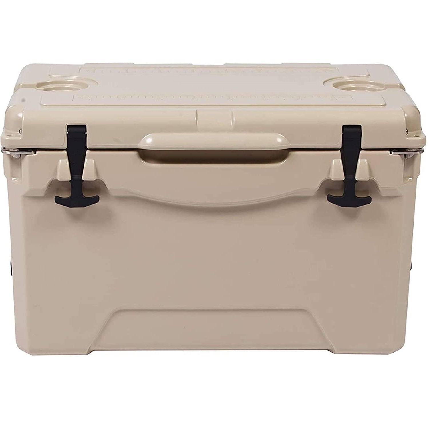 35QT Ice Cooler Rotomolded Insulated Coolers, Ice Chest with Built-in Fish Ruler, Bottle Opener, Cup Holder - Bosonshop