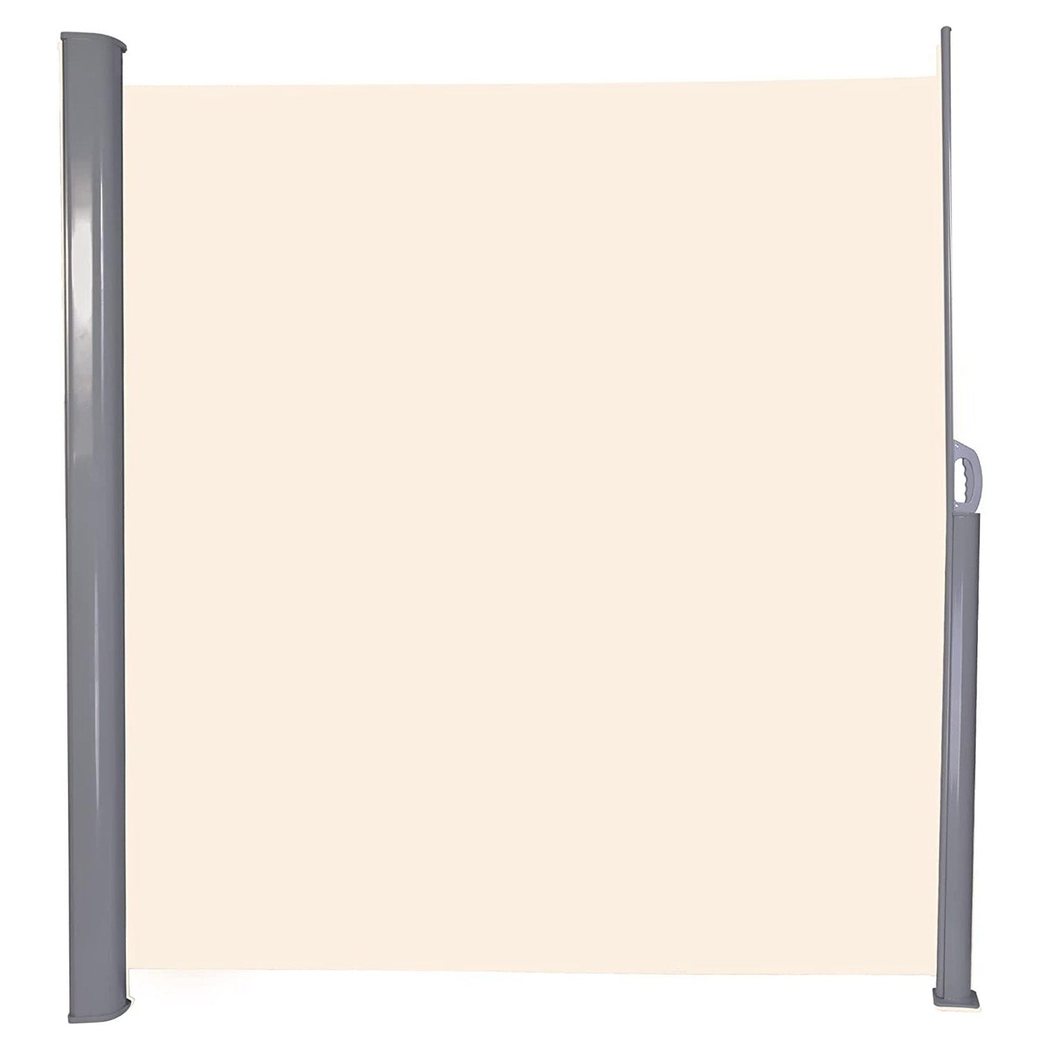 Retractable Side Awning Outdoor Privacy Screen Shade 118"x 78.7", Beige - Bosonshop