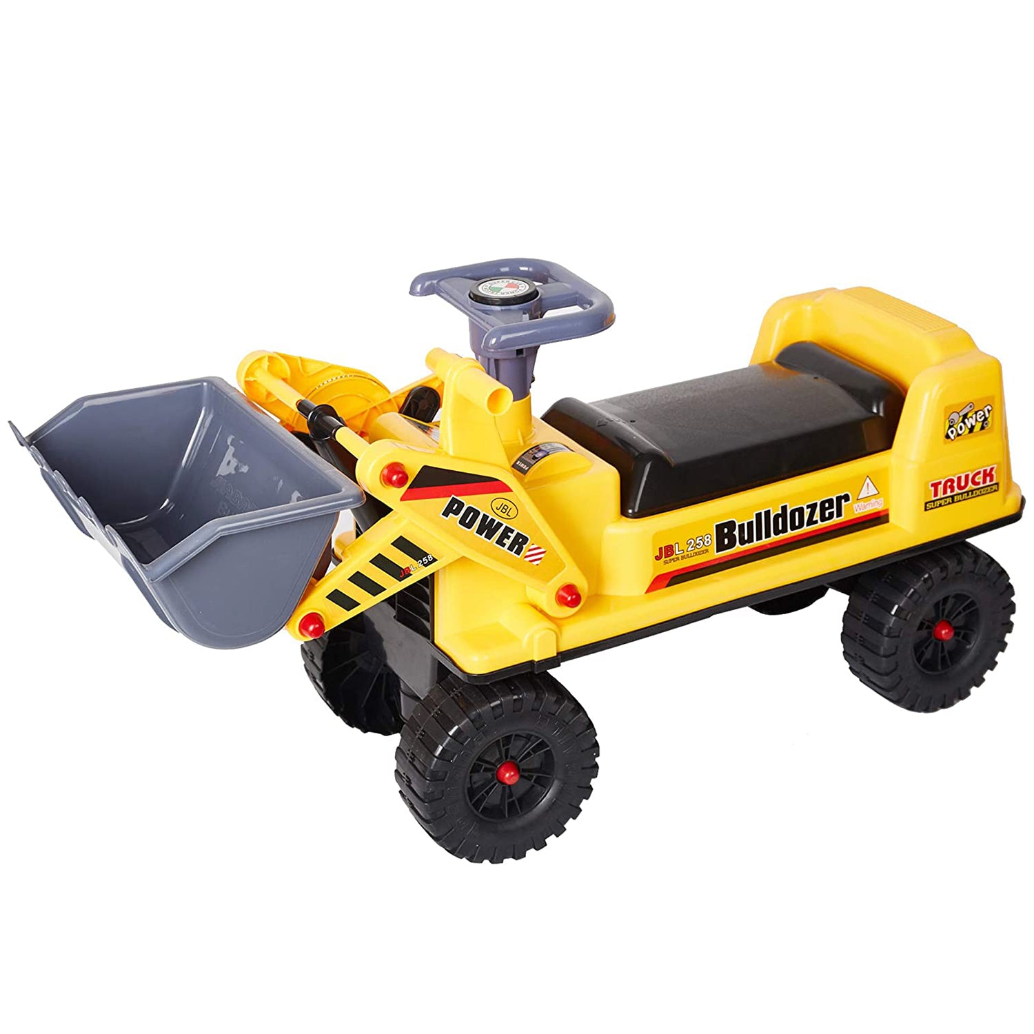 Ride-On Bulldozer Truck Toy Tractor Construction Vehicle for Kids Boys - Bosonshop