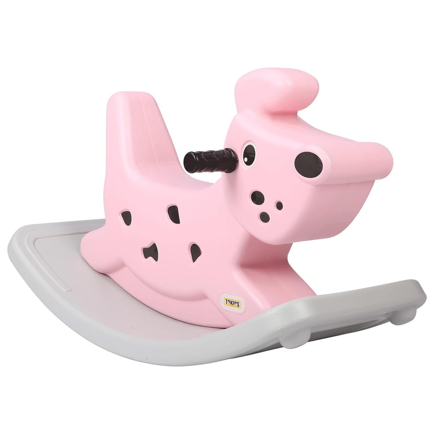 Rocking Horse Outdoor Rocking Toy with Music for Toddler Baby Kids Ages 1-3 Year Old Boy Girl Pink - Bosonshop