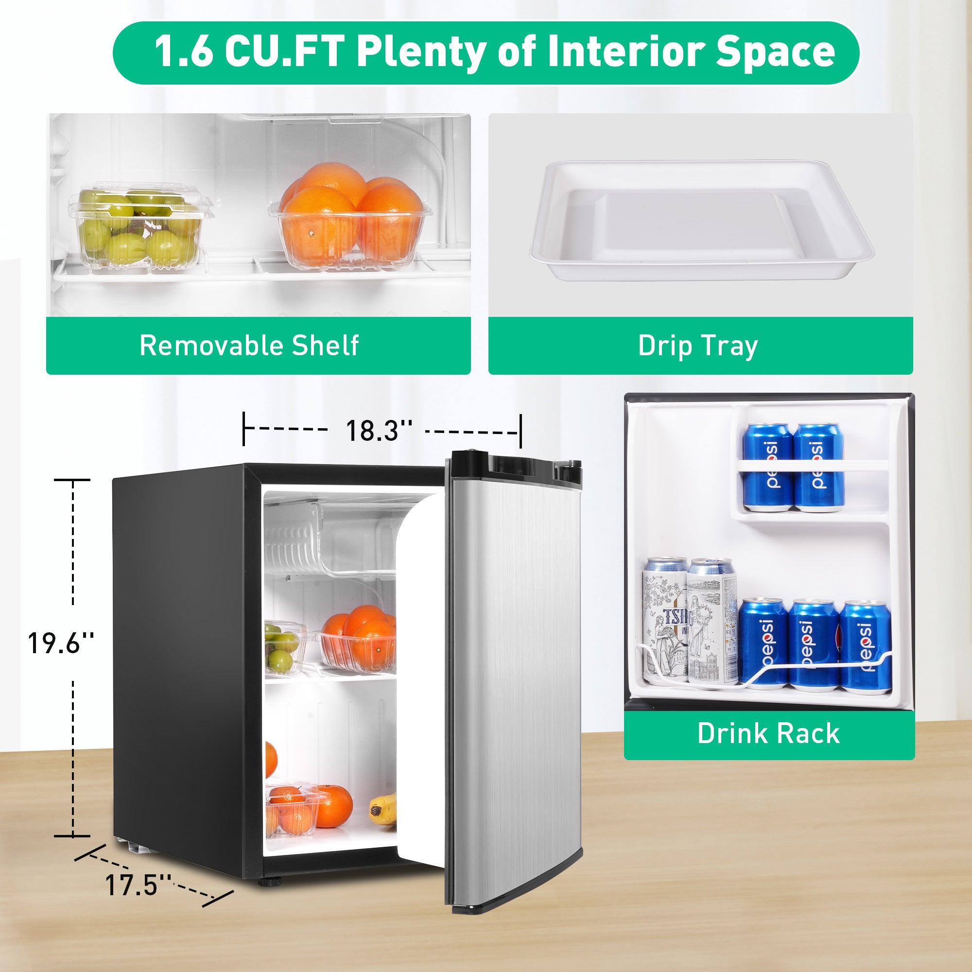 1.6 Cu.Ft. Compact Refrigerator with a chiller box & Adjustable Legs - Bosonshop