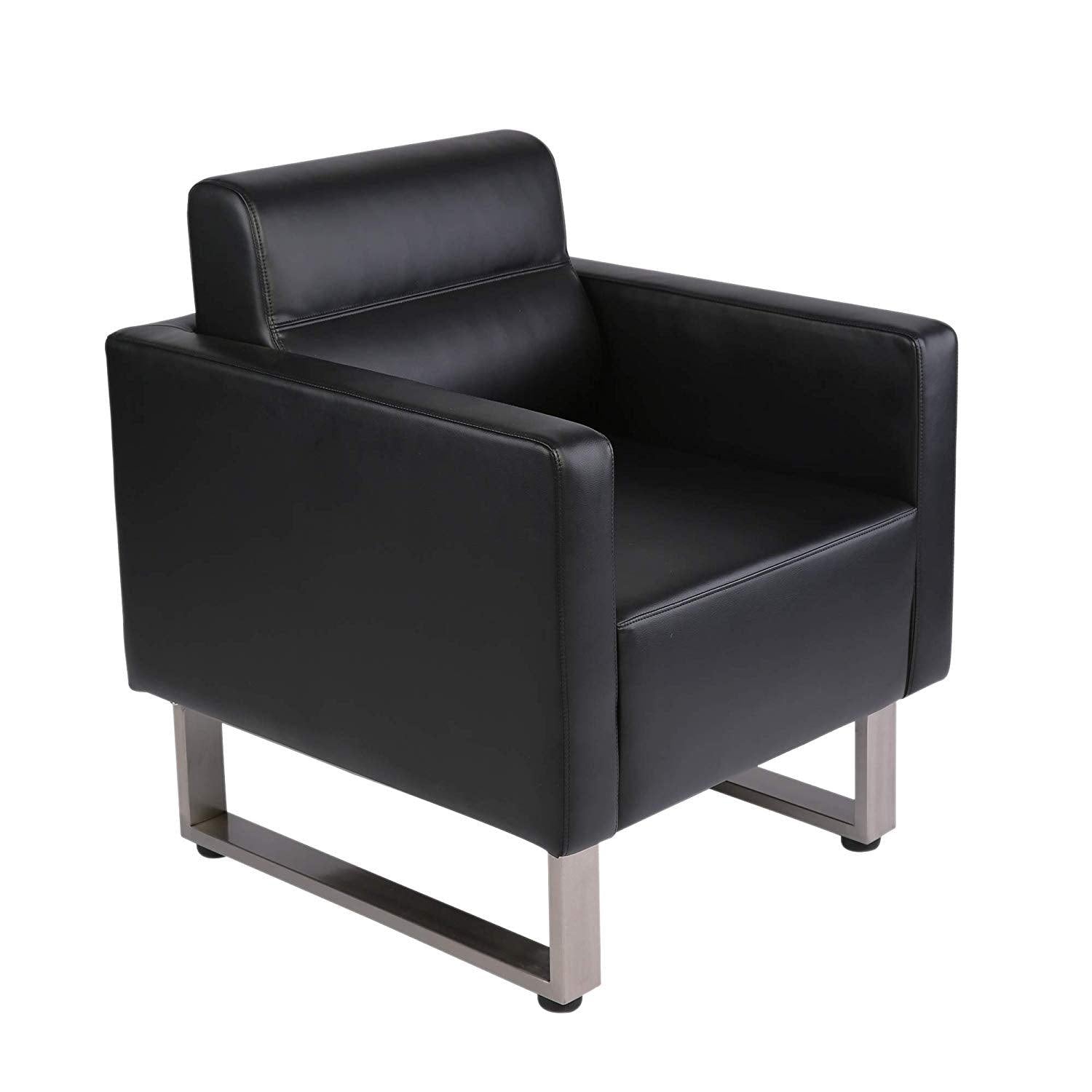 Bosonshop Arm Chair PU Leather Single Sofa Chair Furniture