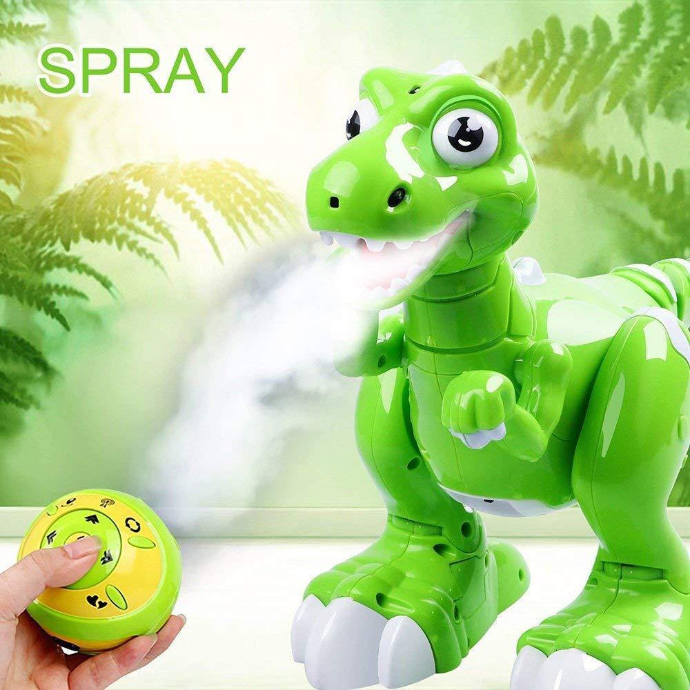 Bosonshop Kids Remote Control Interactive Spraying Water Dinosaur