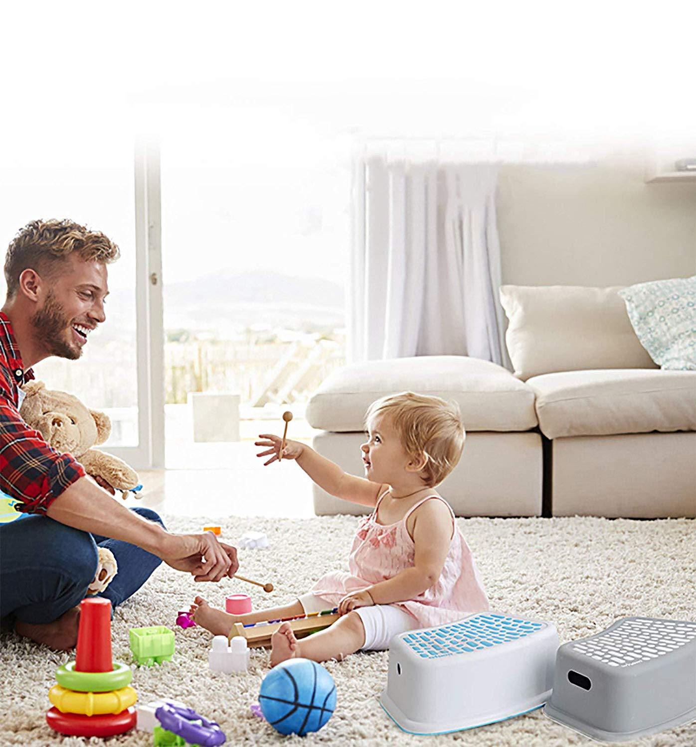 Bosonshop  2 Pack Kids Non-Slip Step Stools for Toilet Potty Training