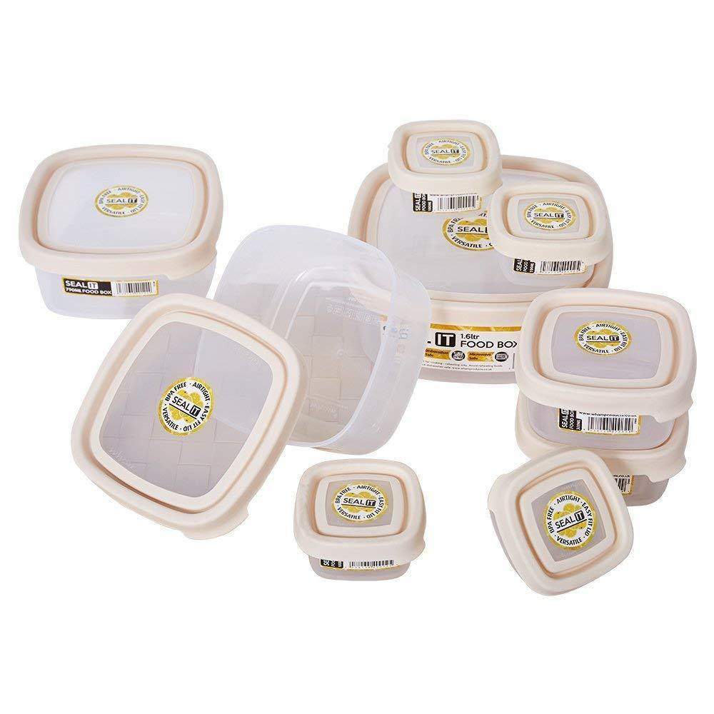 Bosonshop 18 Piece Food Storage Container Set with Easy Locking Lids,BPA Free and 100% Leak Proof,Plastic