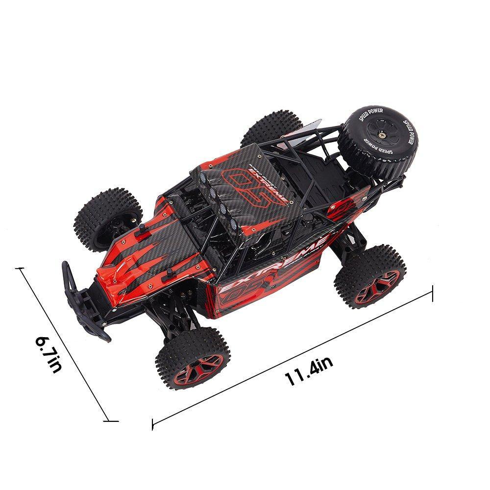 Bosonshop 1:18 2.4G 4WD 20KM High Speed Off-Road RC Die Cast Racing CombinationCar Battery Control Vehicle Presents for Kids