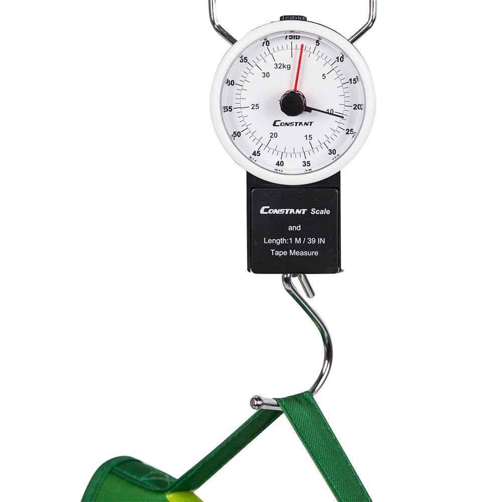 Bosonshop 32kg Portable Hand held Luggage Scales with Measure Tape