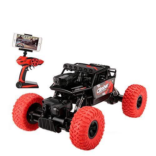 Bosonshop RC Car 4WD Rock Crawler Climber Off Road Vehicle 2.4Ghz Toy Remote Control Car Electronic Monster Truck with Wi-Fi HD Camera