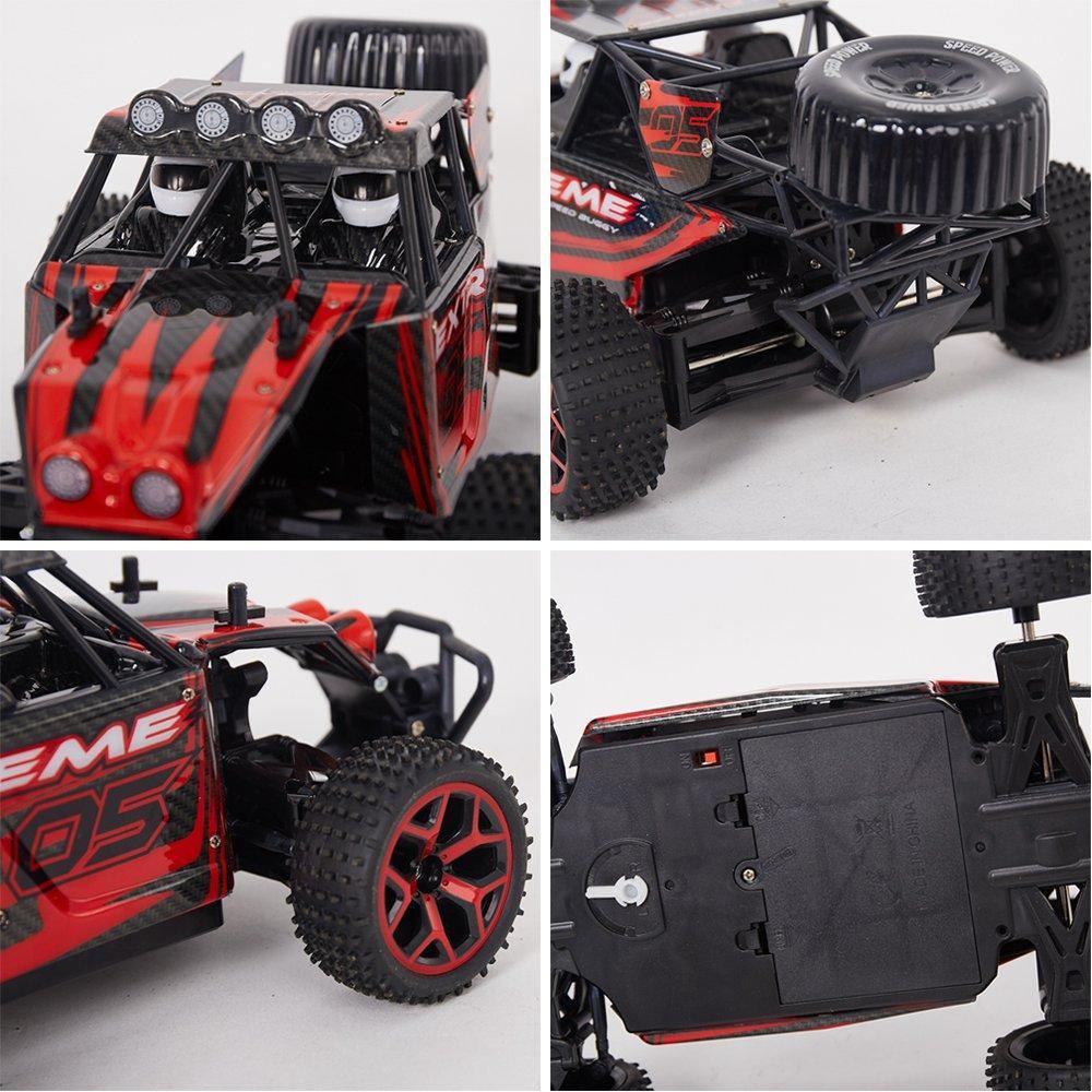 Bosonshop 1:18 2.4G 4WD 20KM High Speed Off-Road RC Die Cast Racing CombinationCar Battery Control Vehicle Presents for Kids