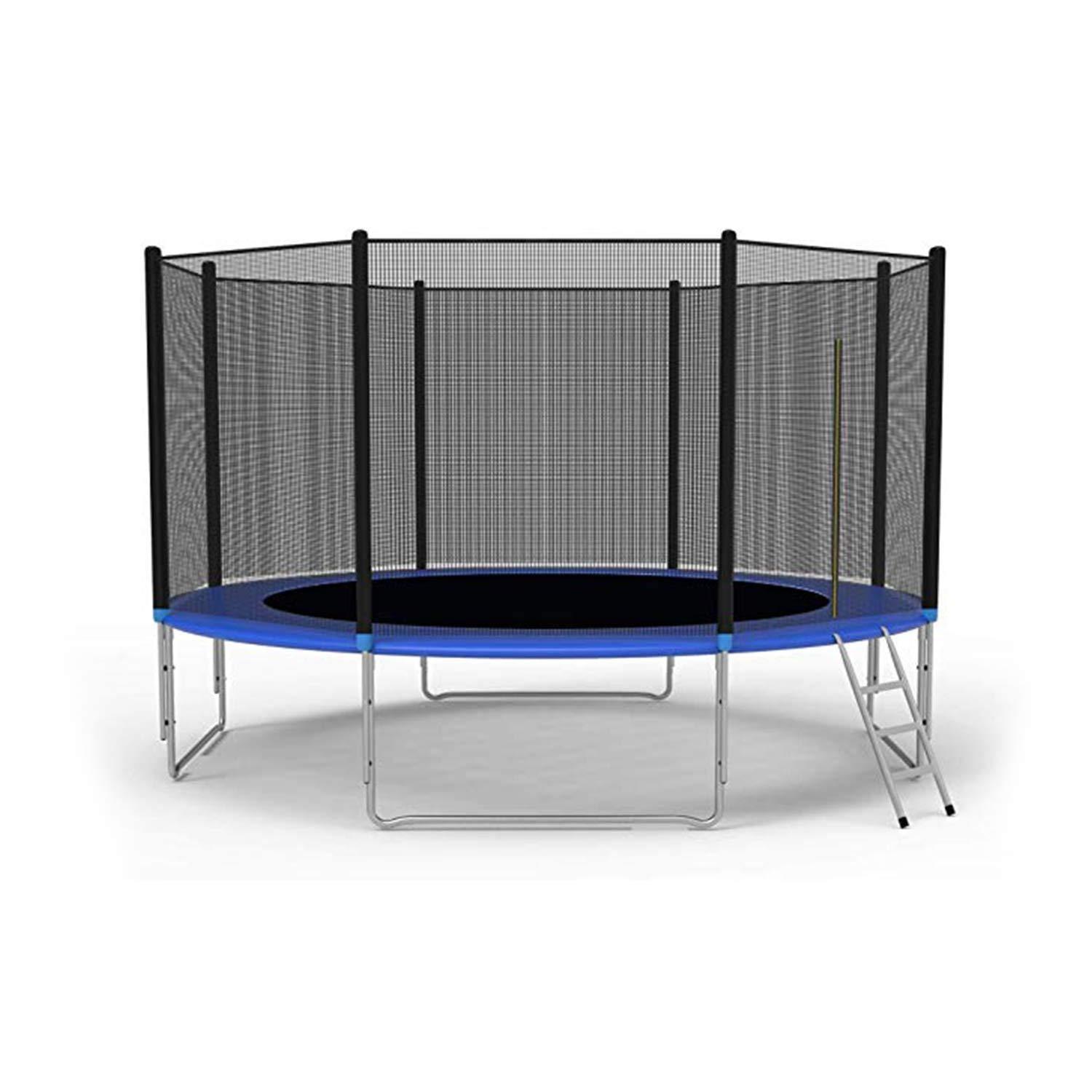 Part2 and Part7 of The 10 Feet Outdoor Trampoline Bounce Combo with Safety Enclosure And Spring Pad - Bosonshop