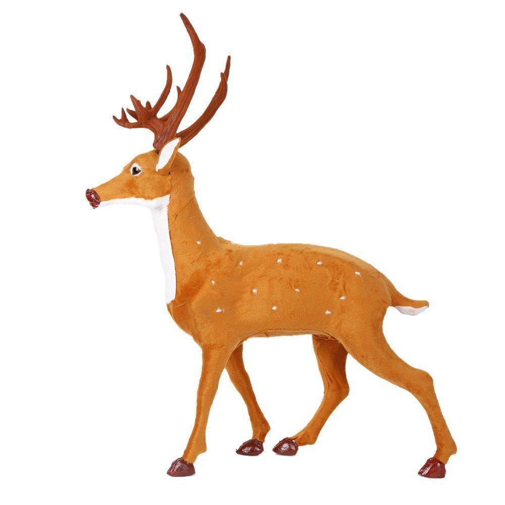 Bosonshop Craft Christmas Decoration Ornaments Simulation Christmas Reindeer for Home Festival Gift