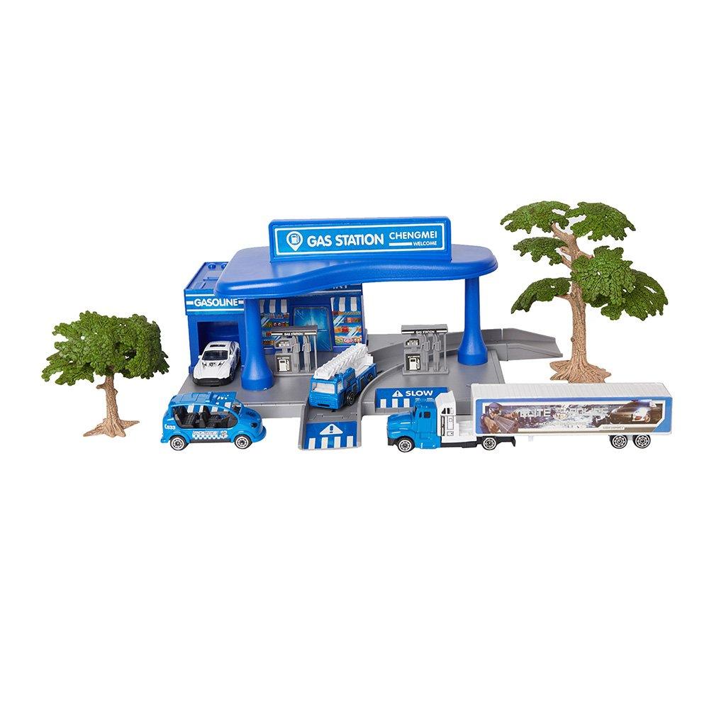 Bosonshop Educational Children's Gasoline Station Playset with Cars for Kids 3 and up