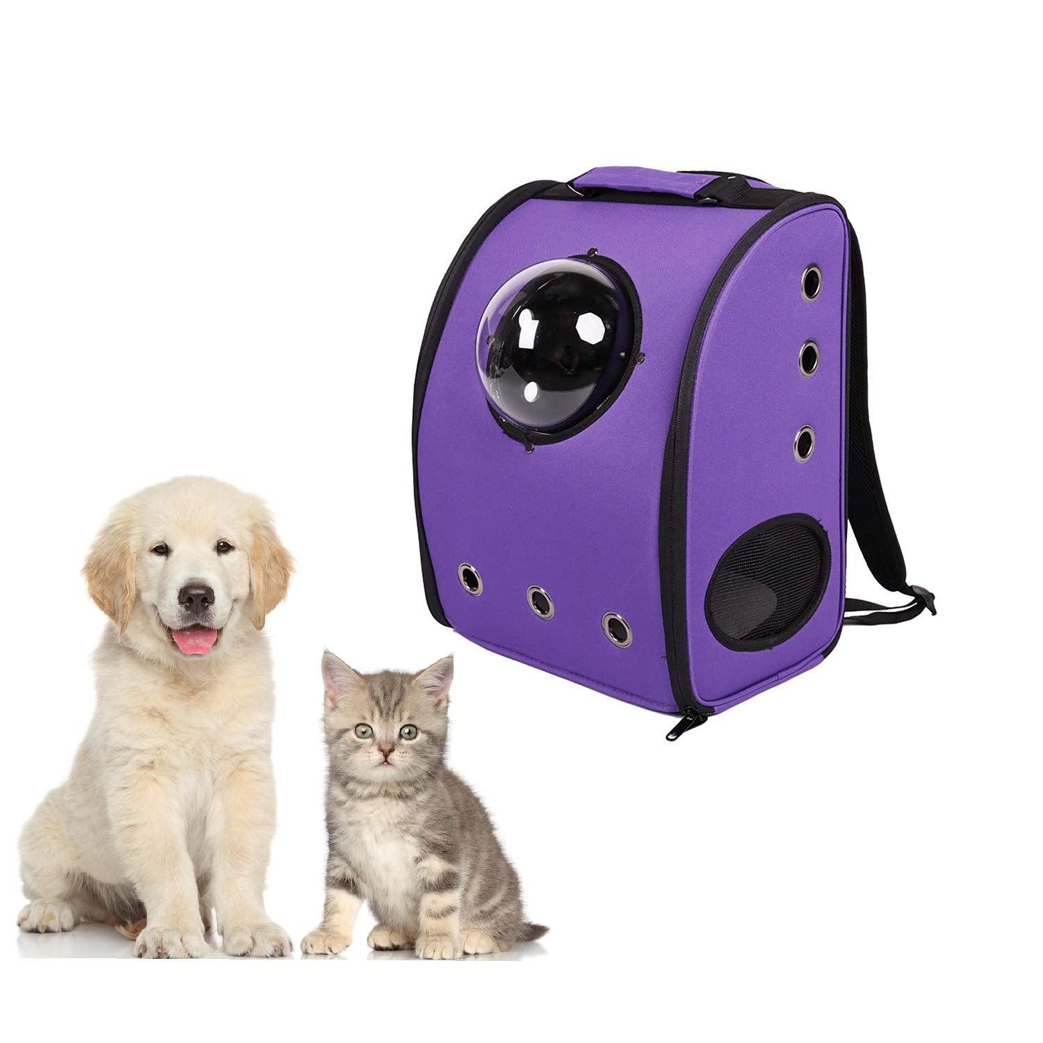 Bosonshop Pet Kitten Puppy Travel Carrier Backpack Space Capsule Bubble Design Breathable