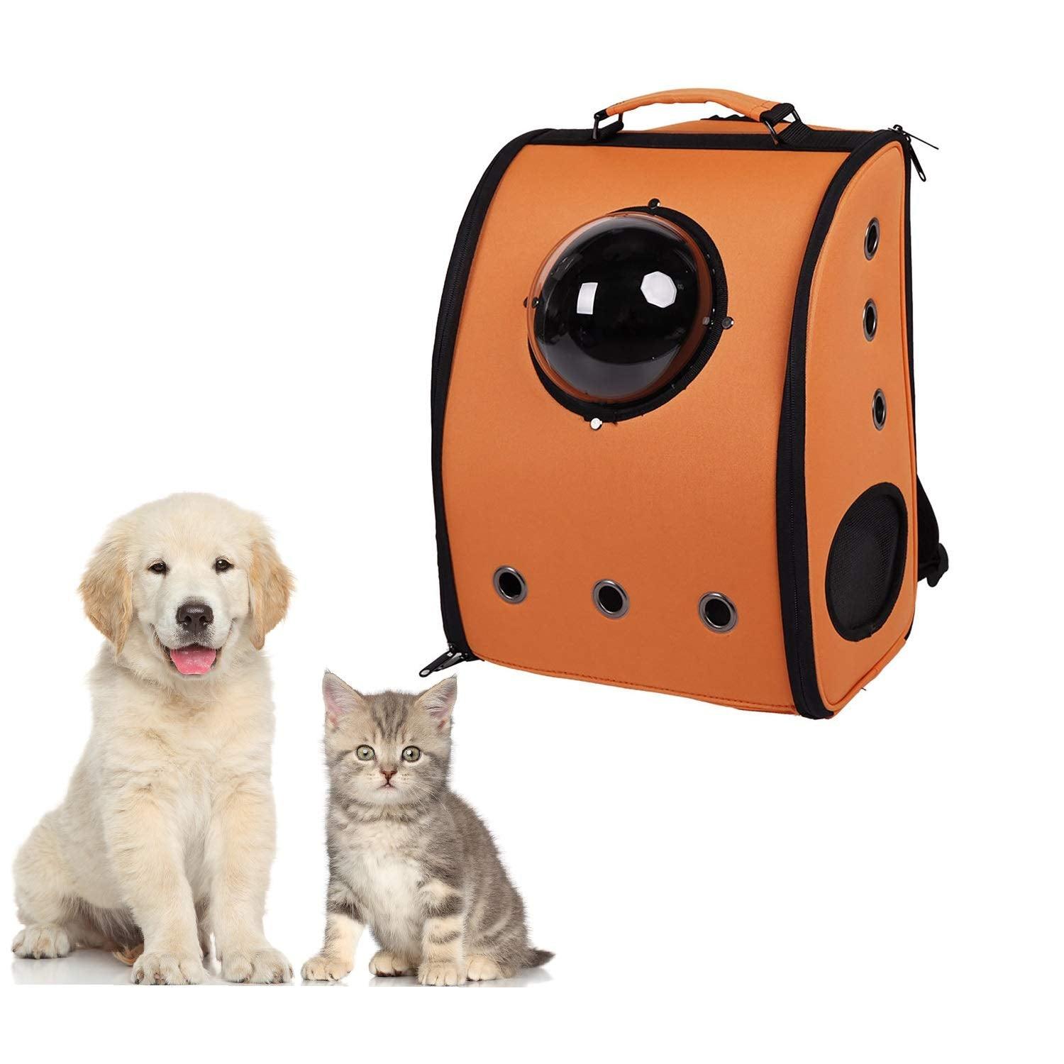 Bosonshop Pet Kitten Puppy Travel Carrier Backpack Space Capsule Bubble Design Breathable