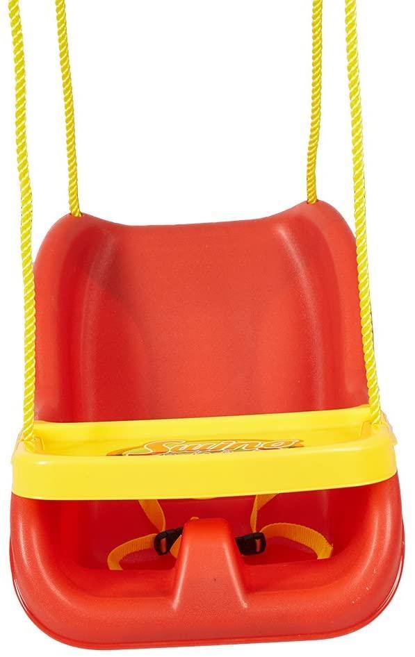 High Back Secure Swing Toddler Swing Seat Fully Assembled – Great for Tree, Swing Set, Backyard, Playground, Playroom-Red - Bosonshop