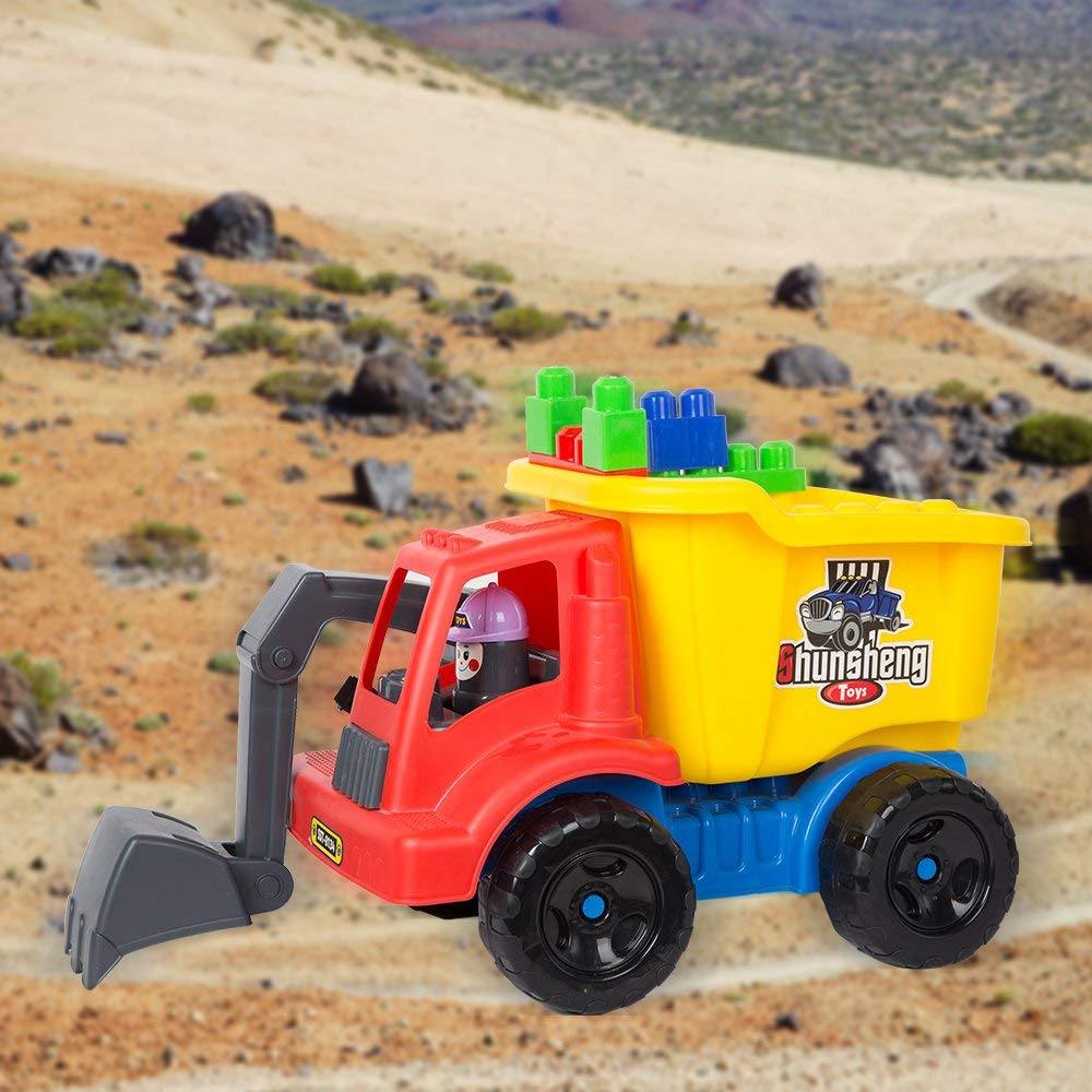 Water Fun Kids Summer Game Beach Truck Car Building Block Car - Bosonshop