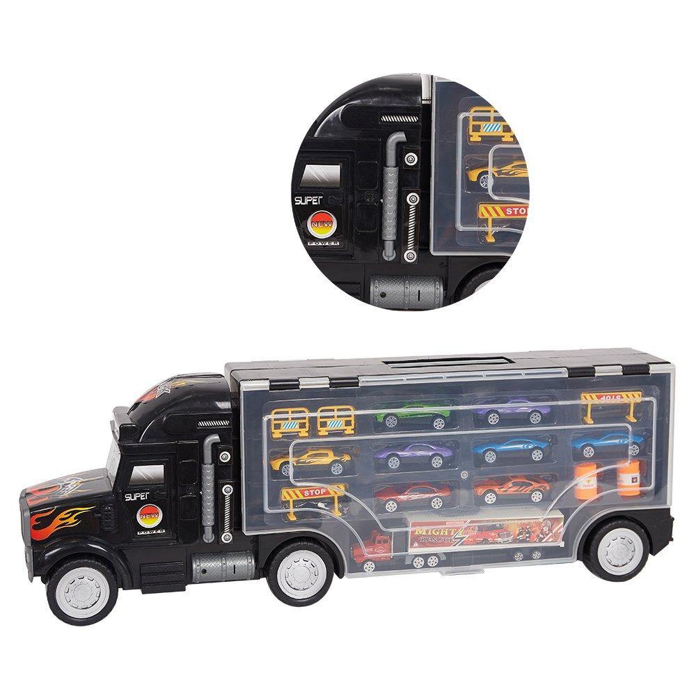 Bosonshop Transporter Vehicle with Die Cast Metal Truck Car