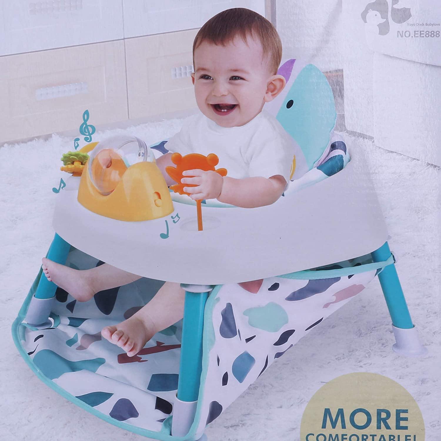 2-in-1 Floor Seat and Door Jumper Baby Sit-Me-Up Seat with Door Clamp - Bosonshop