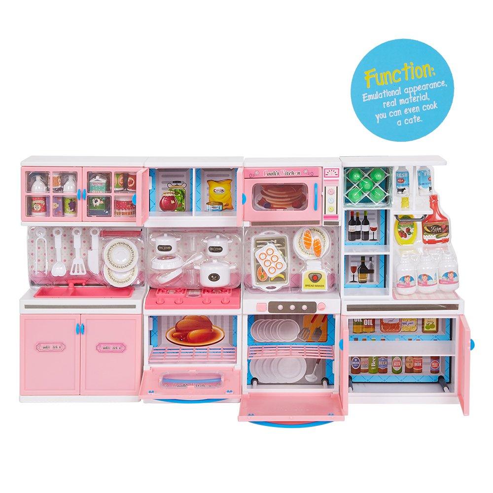 Bosonshop Cooking Kitchen Learning Experience Fun Life Skills Toy Kitchen for Kids