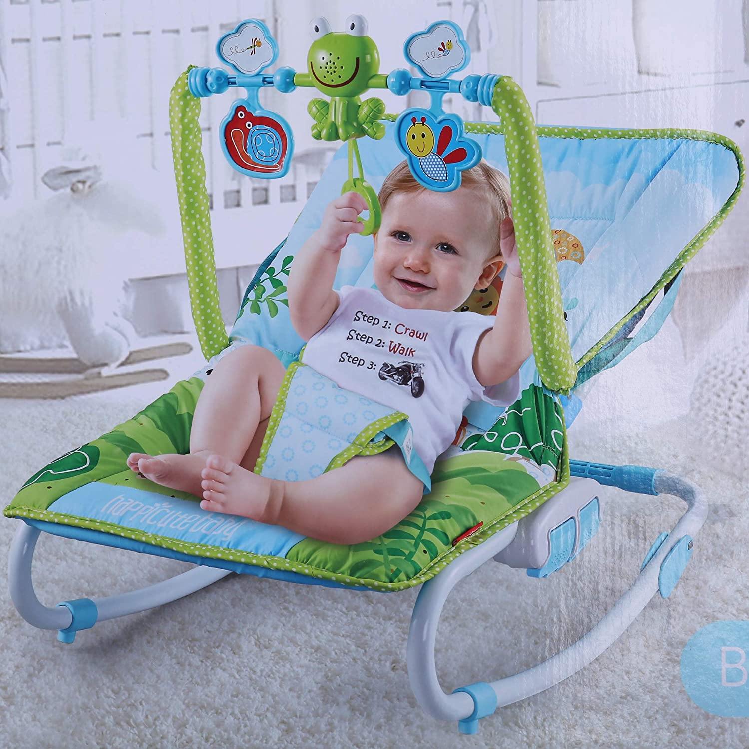 Baby Portable Rocking Chair Music Bouncer and Rocker Seat with Removable Toys - Bosonshop