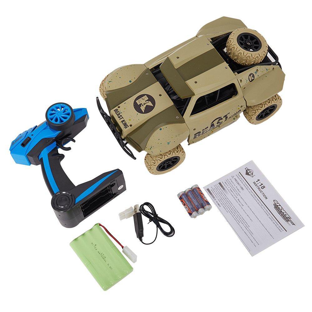 Bosonshop Toys Rock Crawler Remote Control RC High Performance Truck 2.4 GHz Control System 4WD All-Weather 1:18 Size