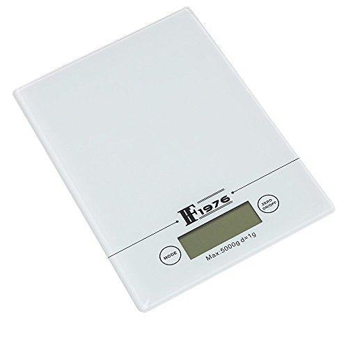 Bosonshop 5KG 11lbs Touch Sensitive Food Scale with Backlit LCD Display and Tare Function (white)