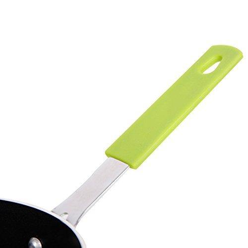 Bosonshop Mini Aluminum Nonstick Butte Warmer Milk Cookware Pot Silicone Handle