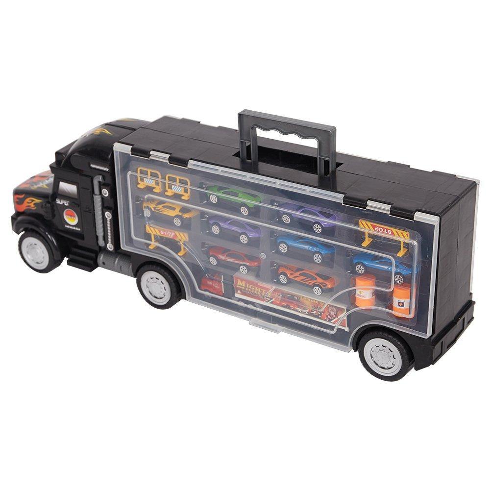 Bosonshop Transporter Vehicle with Die Cast Metal Truck Car