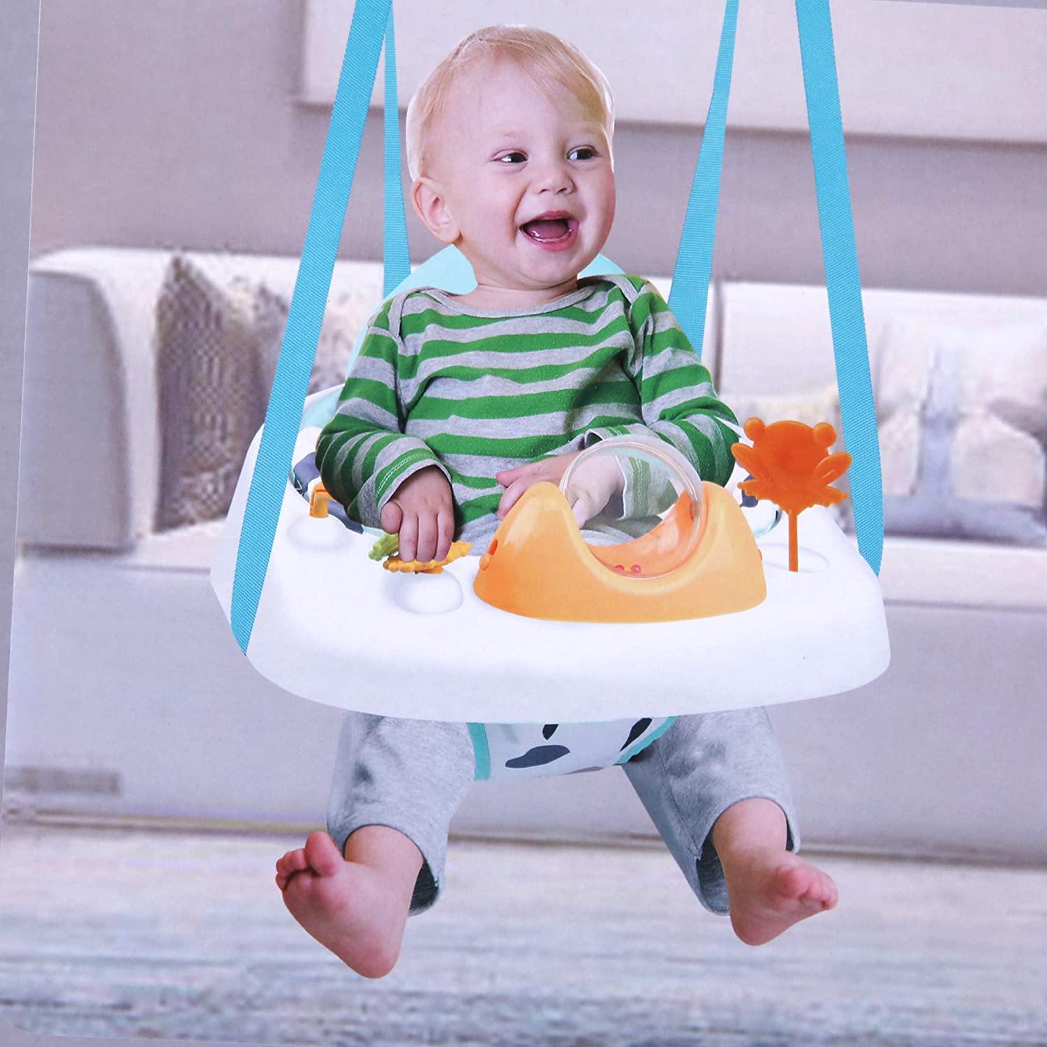 2-in-1 Floor Seat and Door Jumper Baby Sit-Me-Up Seat with Door Clamp - Bosonshop