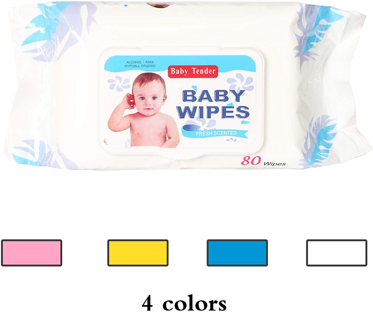 Best Baby Wipes Water Wipes Soft Cleaning Wipes Natural Wet Wipes, 6 Packs, 480 Wipes - Bosonshop