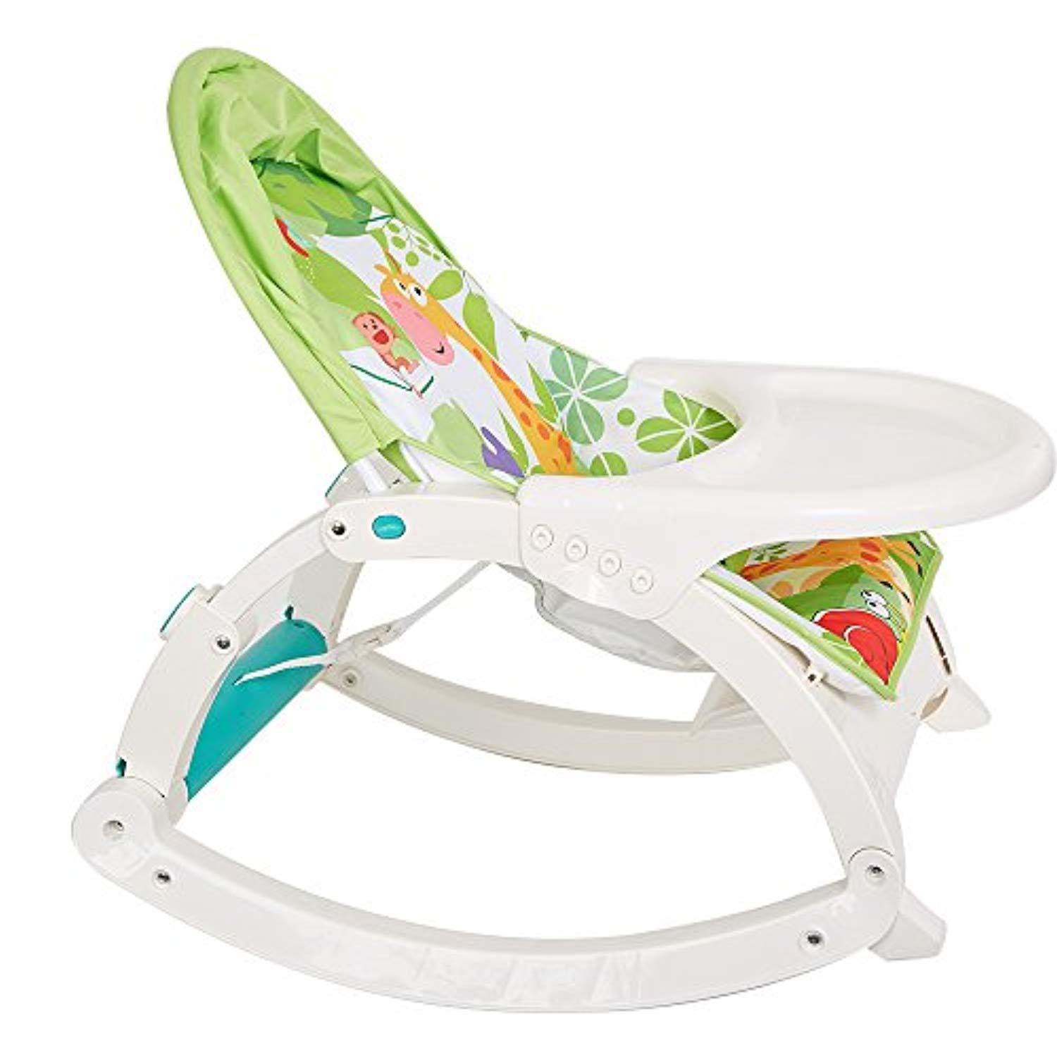 Bosonshop Newborn toToddler Portable Rocker with Dinner Table Boy