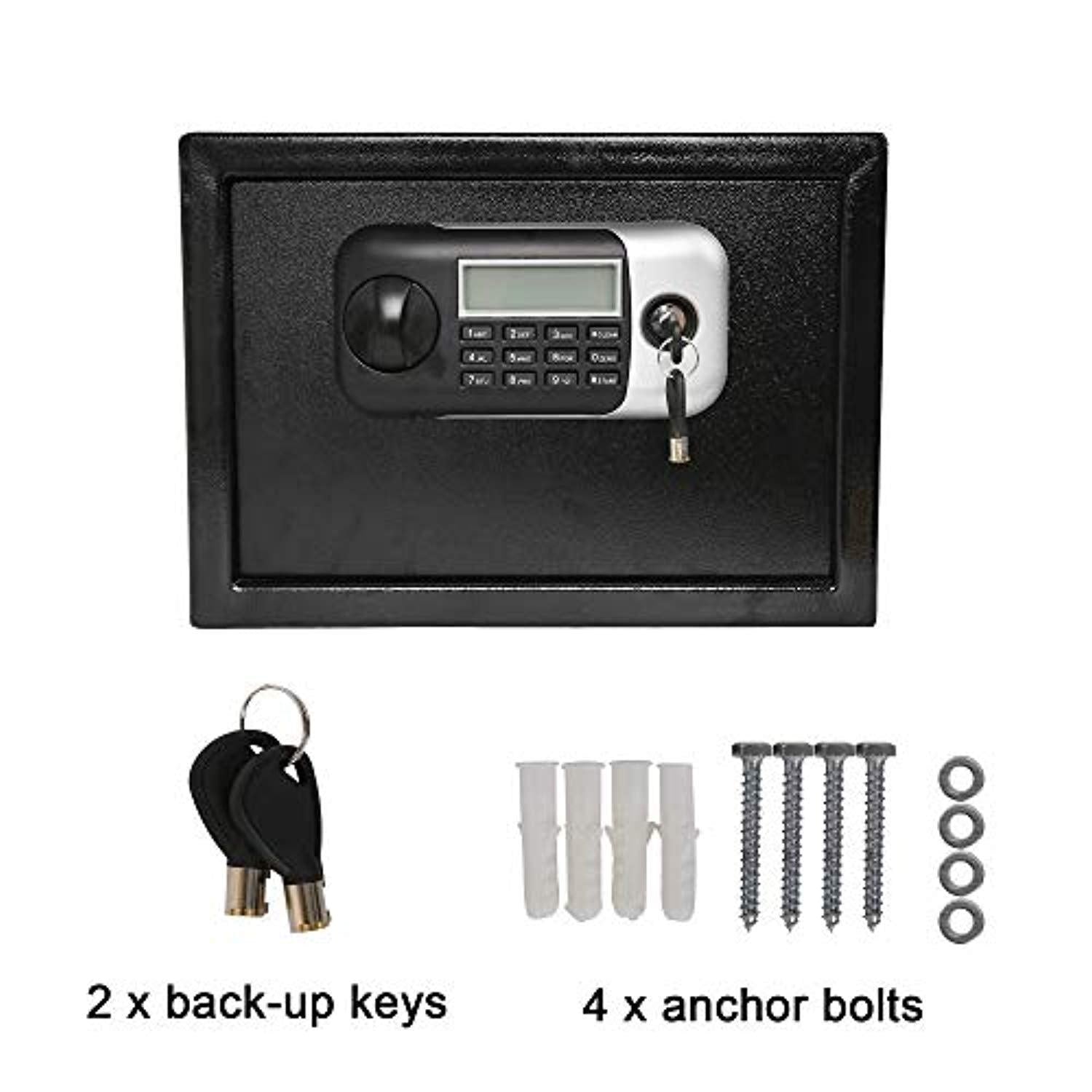 Bosonshop Electronic Digital Security Safe Box Home Safe Cabinet Safes with Fingerprint Recognition