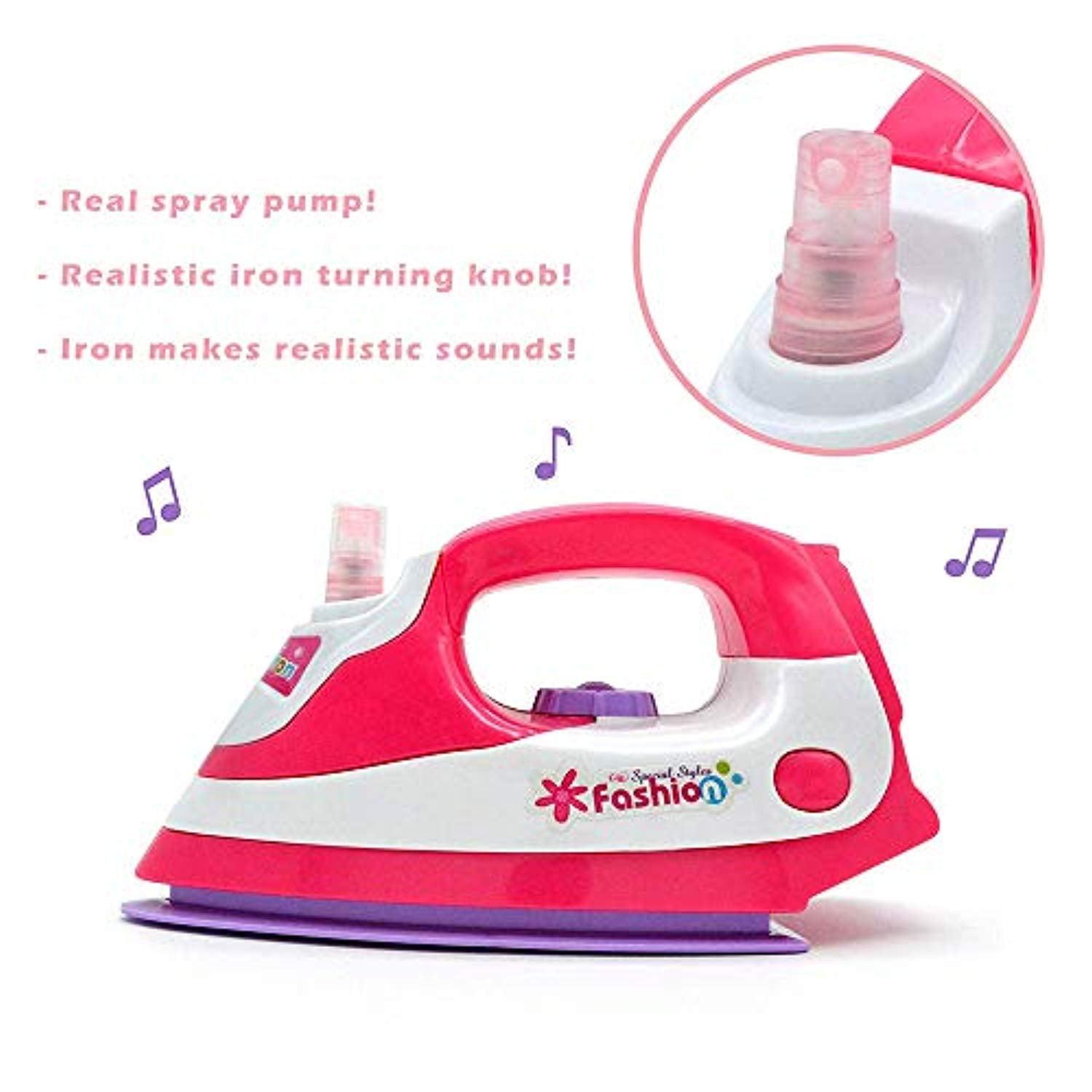 Bosonshop Housekeeping Playset Electric Iron& Washing Machine for Kids