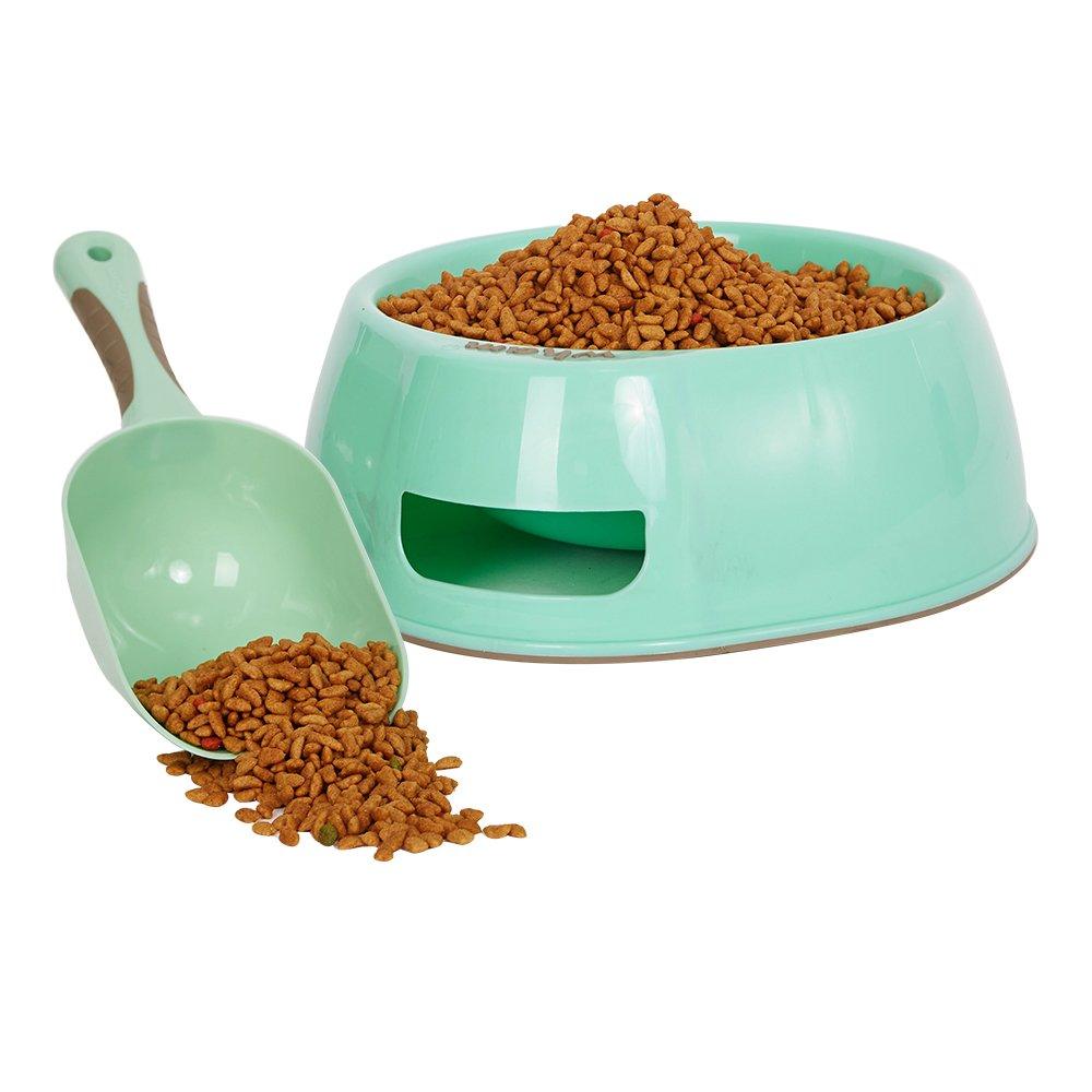 Bosonshop Plastic Pet Supplies Set Cat Kitten Dog Litter Tray, Bowl, Litter Scoop and Food Scoop