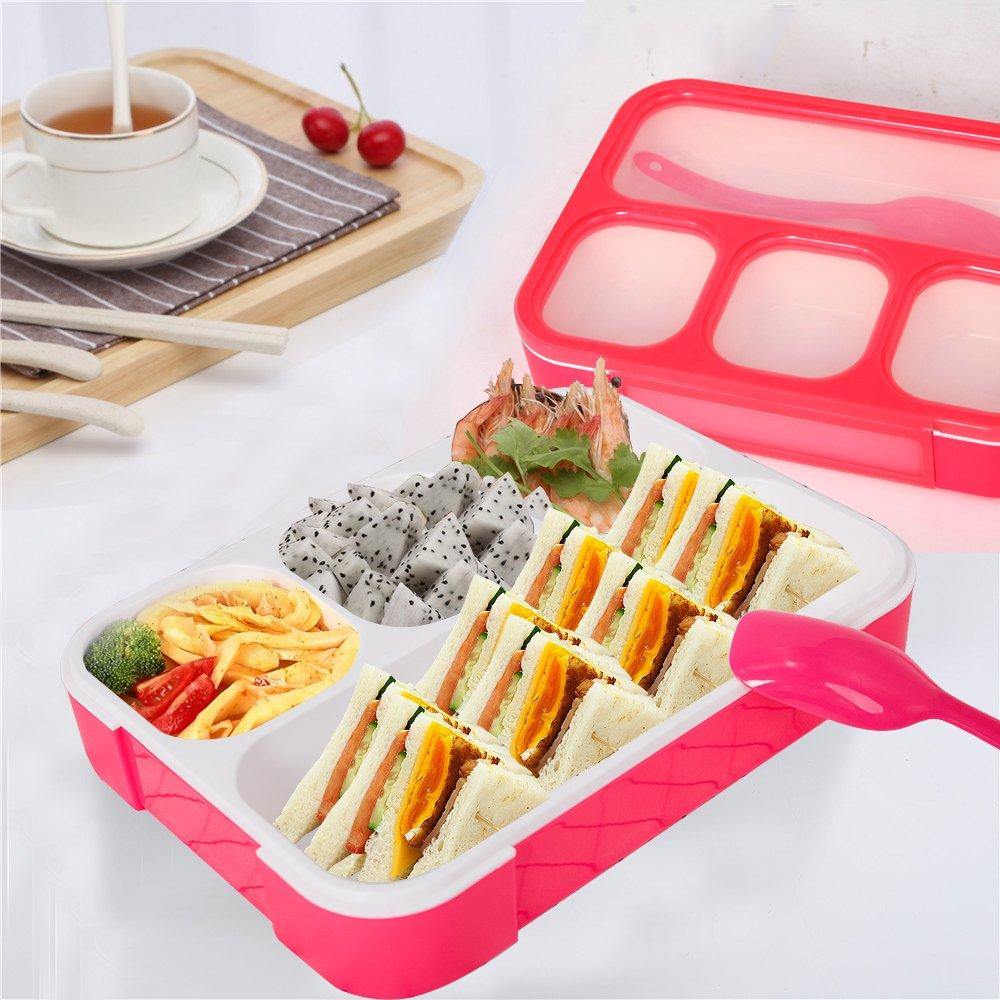 Bosonshop Kids Children Bento Lunch Box Eco-Friendly BPA Free Leakproof Container, 2PCS