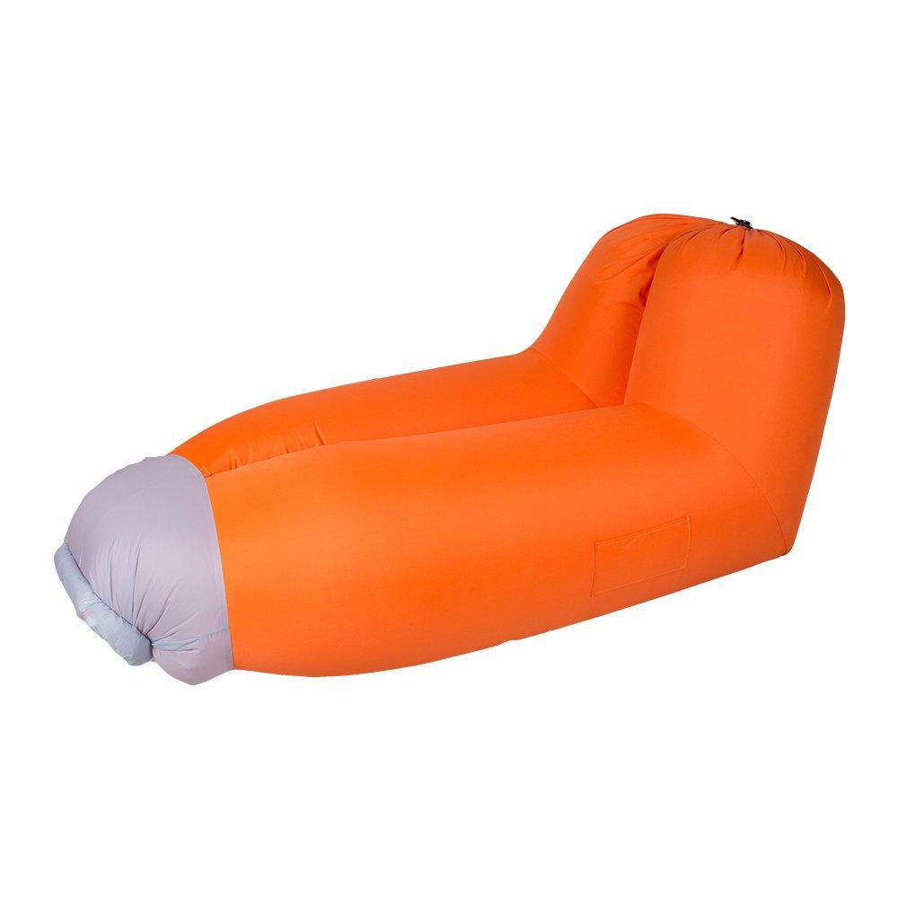 Bosonshop Summer Outdoor Inflatable Lounger Seat Air Mattress Lounge Chair Sofa with Storage Bag