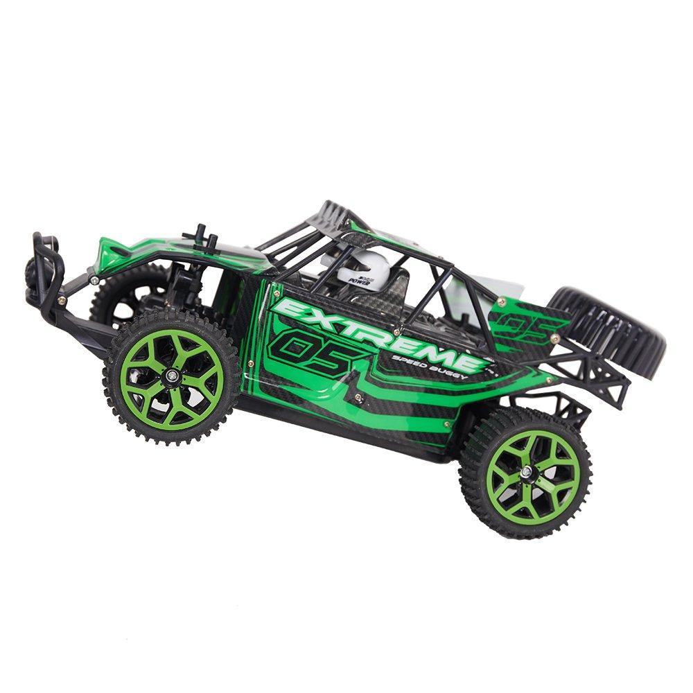 Bosonshop 1:18 2.4G 4WD 20KM High Speed Off-Road RC Die Cast Racing CombinationCar Battery Control Vehicle Presents for Kids