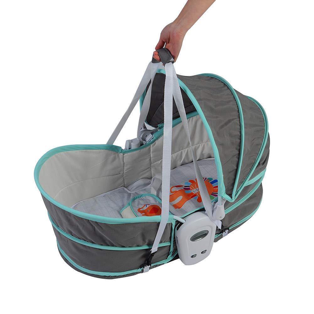 Multifunctional Portable Baby Bed can Gliding Swing, Green - Bosonshop