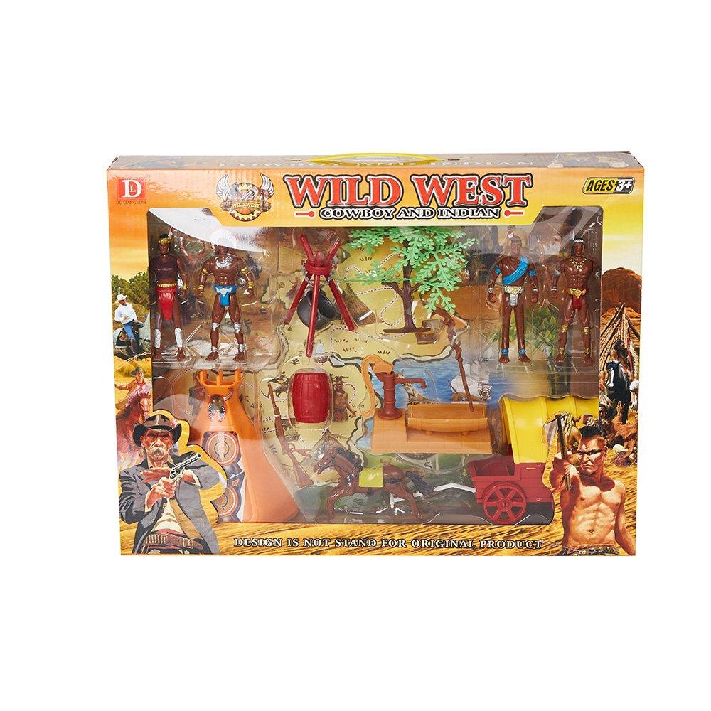 Bosonshop Toy Soldiers Native American Action Figurines Playset