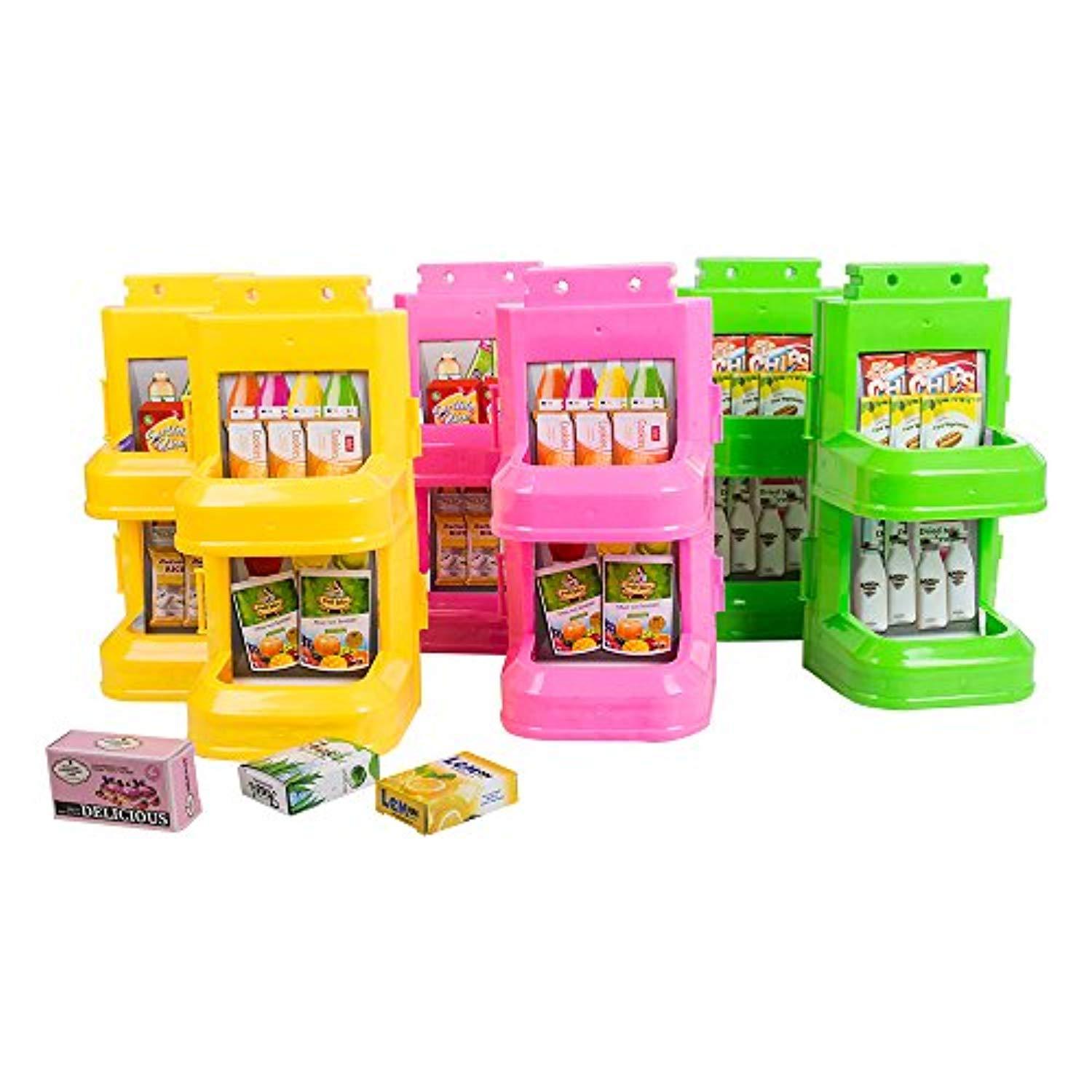 Bosonshop Kids Grocery Supermarket Shop Stand and Cash Register Play Set Toy